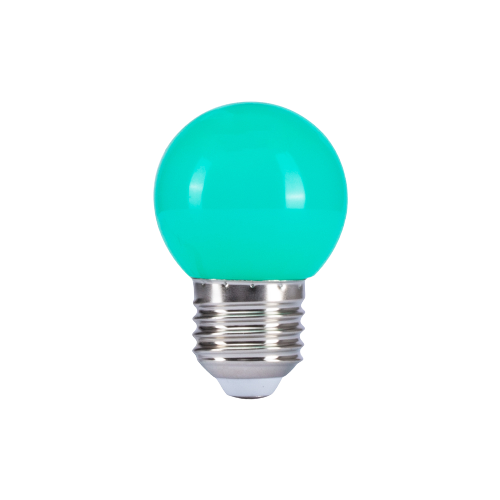 Bóng đèn LED BULB tròn 1W màu xanh lá A45G/1W