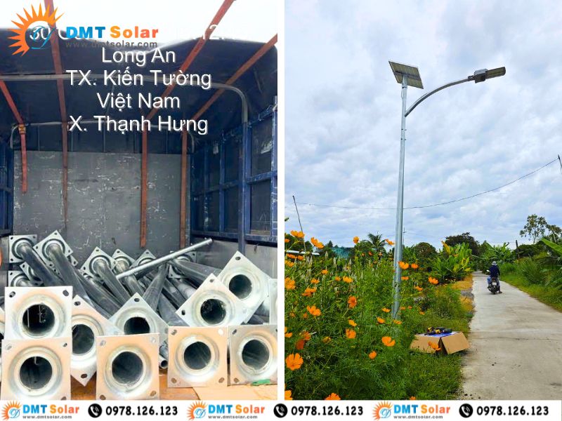 Dự &aacute;n chiếu s&aacute;ng đường khu d&acirc;n cư b&agrave;n giao tại Long An