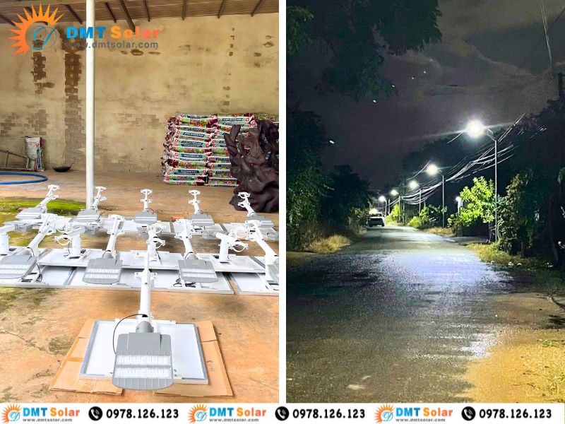 Dự &aacute;n chiếu s&aacute;ng đường d&acirc;n sinh sống tại B&igrave;nh Phước