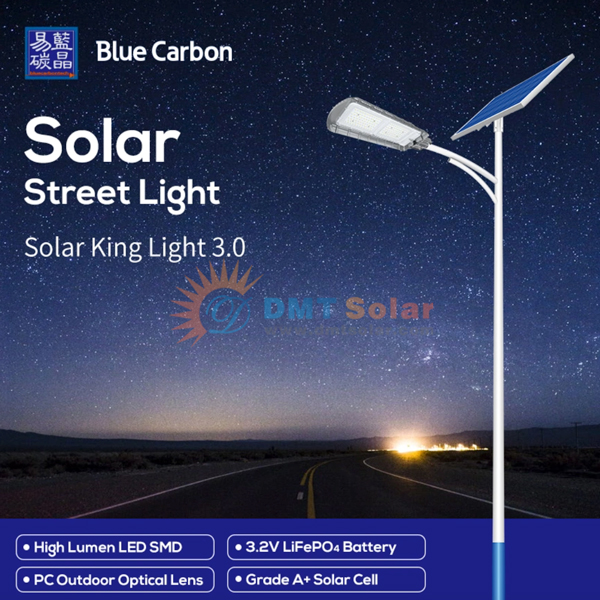 Đèn đường năng lượng mặt trời Blue Carbon 80w