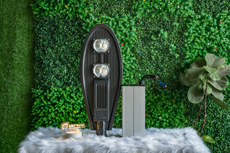 Đ&egrave;n đường năng lượng mặt trời chiếc l&aacute; 100w