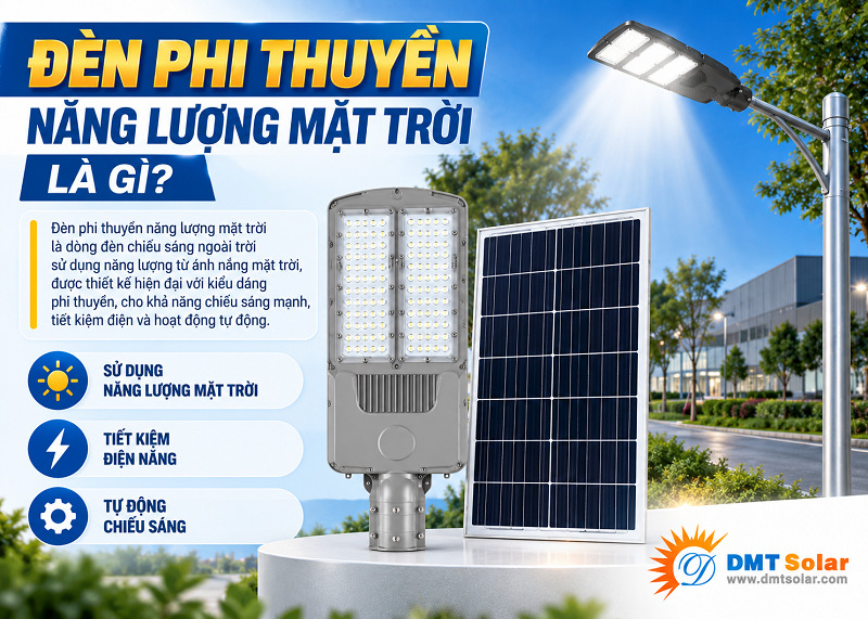 Đ&egrave;n phi thuyền năng lượng mặt trời thuộc d&ograve;ng đ&egrave;n đường năng lượng mặt trời 