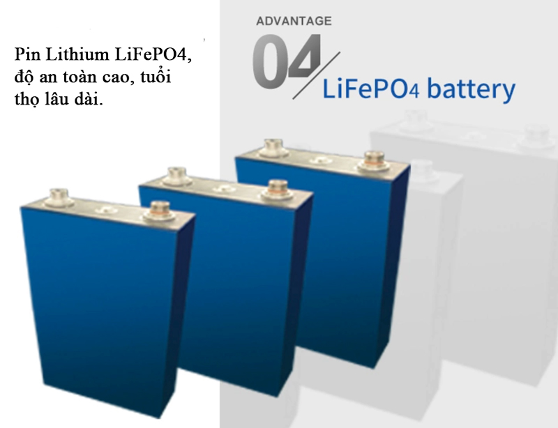Pin LiFePO4 Đèn đường năng lượng mặt trời 56W KingLight 2.0P