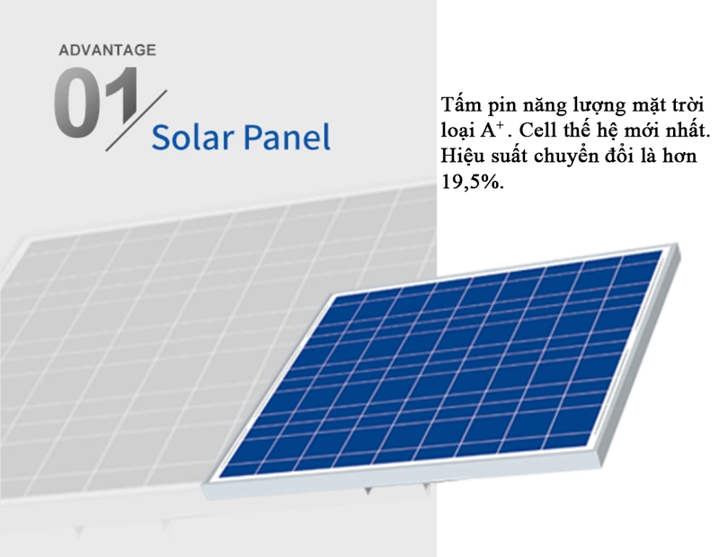 Panel Đèn đường năng lượng mặt trời 56W KingLight 2.0P