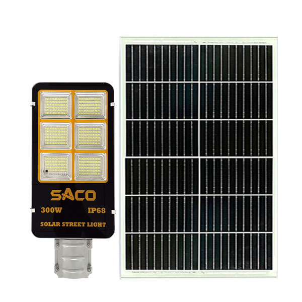 Đèn đường năng lượng mặt trời 300W giá rẻ SACO SA-D300A
