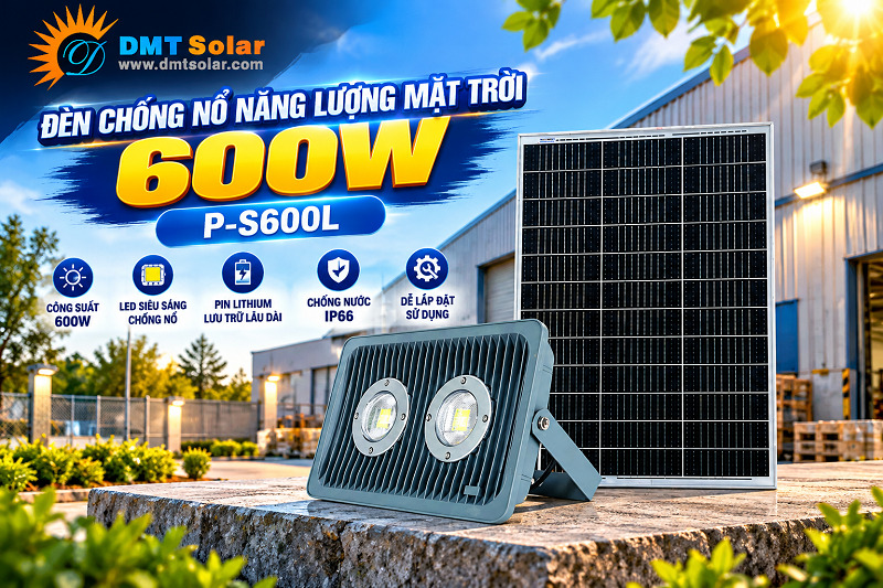 Đèn chống nổ năng lượng mặt trời 600W P-S600L