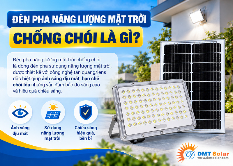 Đ&egrave;n pha năng lượng mặt trời chống ch&oacute;i mang đến &aacute;nh s&aacute;ng &ecirc;m dịu