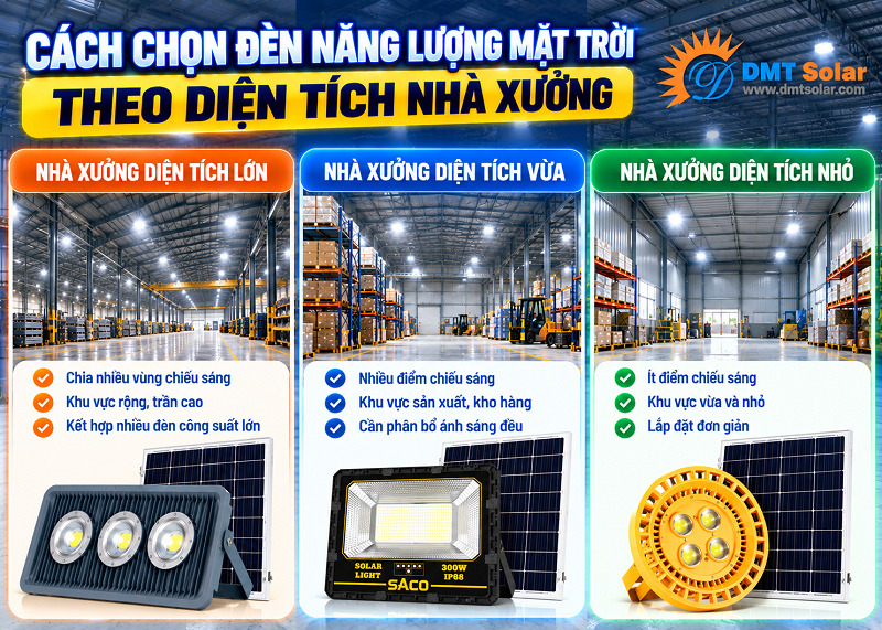Với nh&agrave; xưởng tr&ecirc;n 1000m&sup2; n&ecirc;n chọn đ&egrave;n pha c&oacute; c&ocirc;ng suất cực đại, độ cao tr&ecirc;n 8m