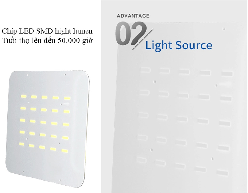 LED Cree Mỹ Đèn pha năng lượng mặt trời cao cấp 300W Wawa Light 4.0