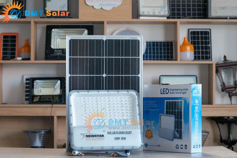 Đèn pha năng lượng mặt trời cao cấp 100W pin mono led osram