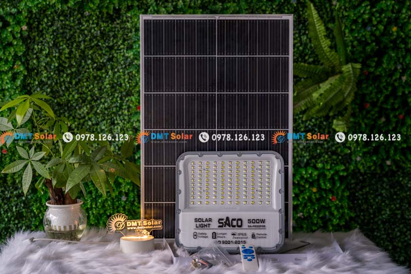Đ&egrave;n pha năng lượng mặt trời 500w SA-P500F08 