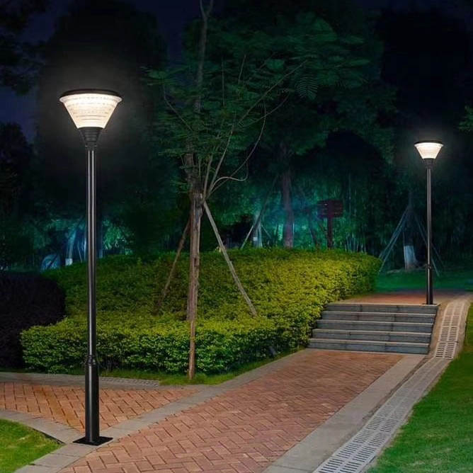 Mẫu cột đèn sân vườn 1 bóng