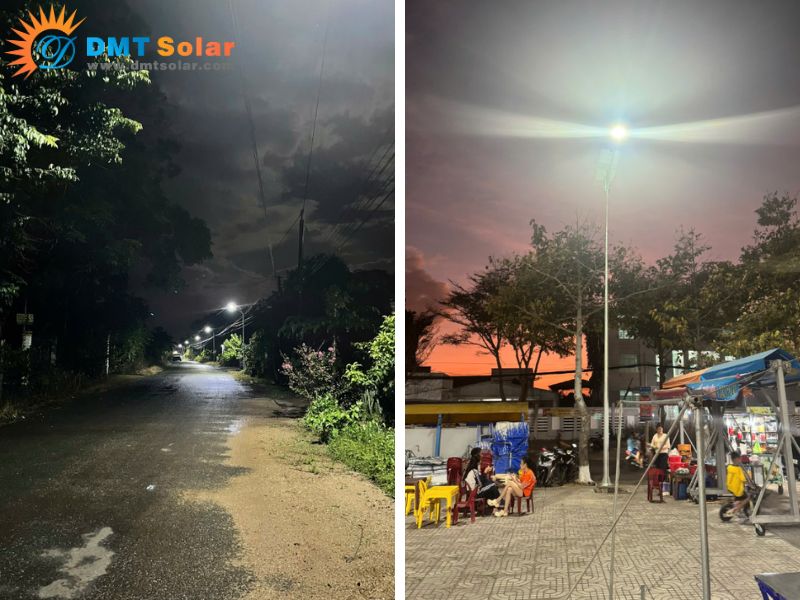 ứng dụng của mẫu cột đ&egrave;n năng lượng mặt trời