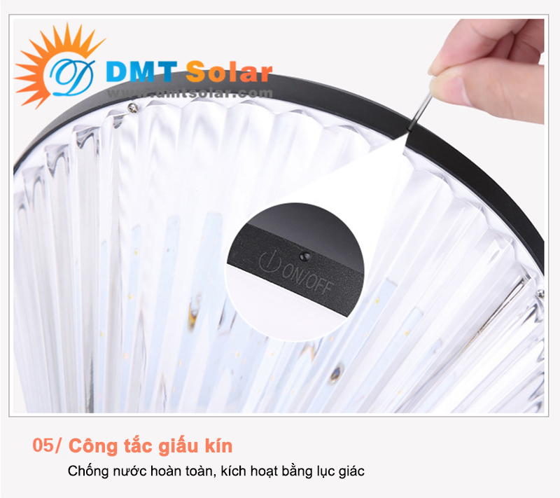 Đèn trụ sân vườn năng lượng mặt trời TS07C