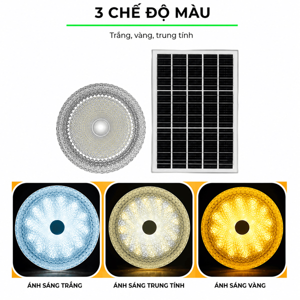 3 Màu ánh sáng trong một đèn thay đổi không khí theo từng khoảnh khắc