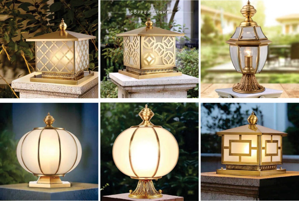 C&aacute;c mẫu đ&egrave;n trụ cổng đẹp được ưa chuộng