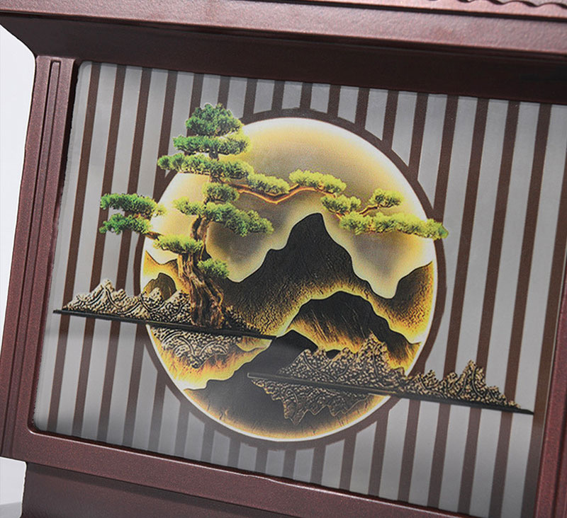 Hoạ tiết Đ&egrave;n trụ cổng năng lượng mặt trời mặt k&iacute;nh chống ố v&agrave;ng SA-TC22M-1N