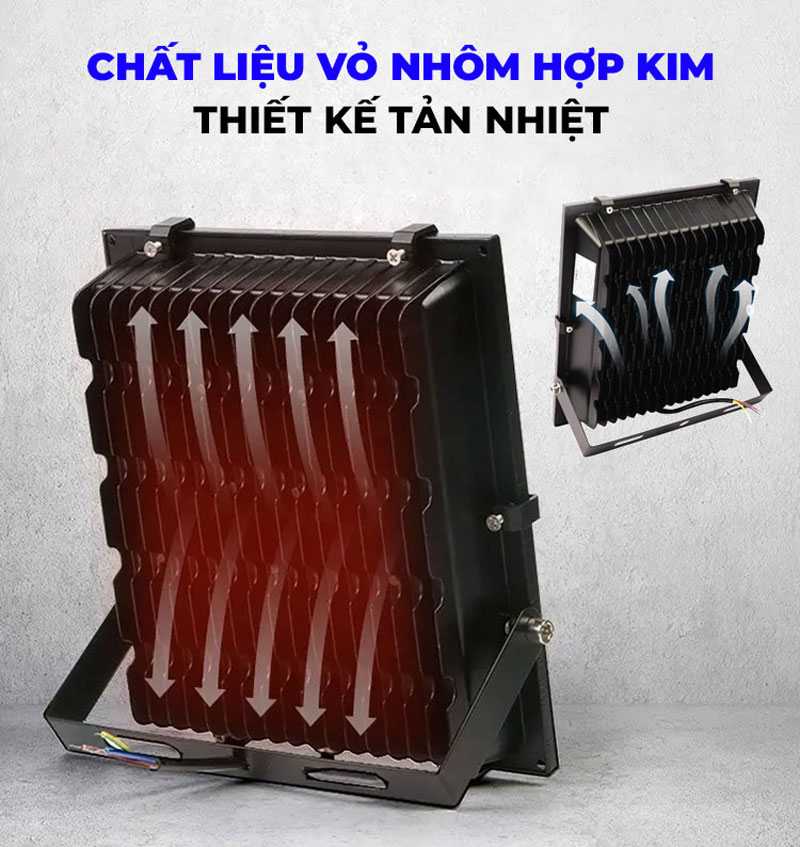 Tản nhiệt Đèn pha LED giá rẻ Saco đủ công suất