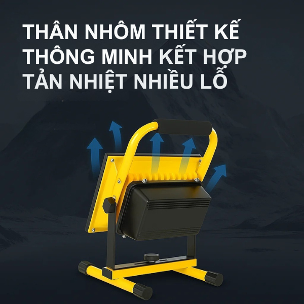 Đèn pha LED tích điện cao cấp [PH-SA-PP80] | Saco