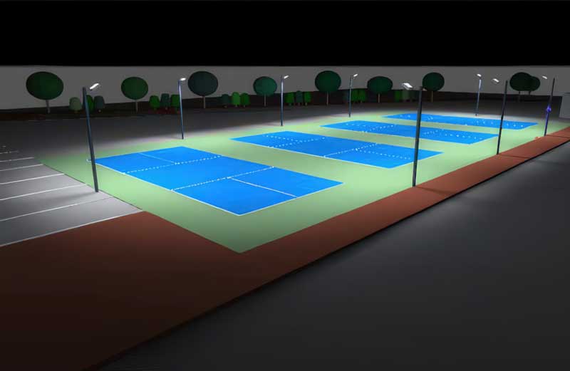 Bảng giá đèn chiếu sáng sân Pickleball