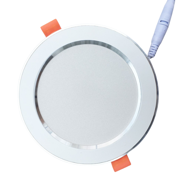 Đèn LED âm trần Dowlight viền Bạc mẫu  [AT-SA-AT44] 5W-24W | Saco
