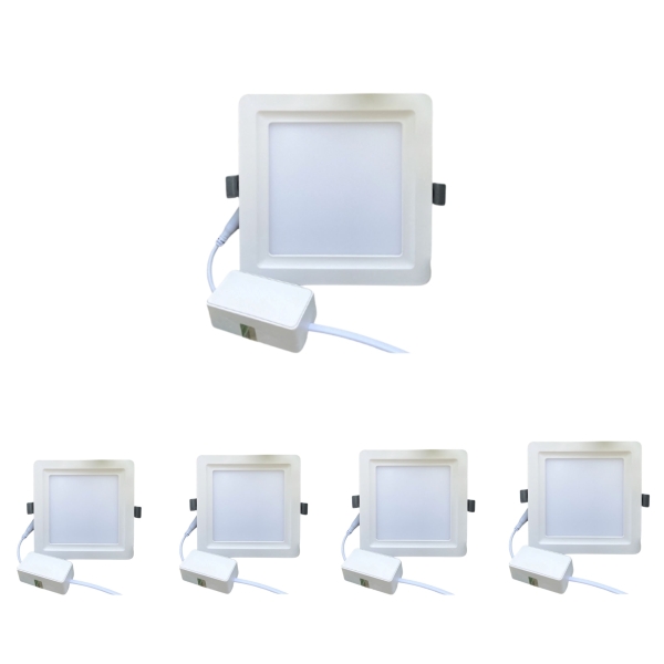 Đèn âm trần vuông viền lõm [AV-SA-AV11] 6W-24W | Saco