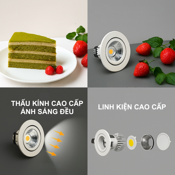 Đèn âm trần chỉnh hướng mẫu [AC-SA-AX18]