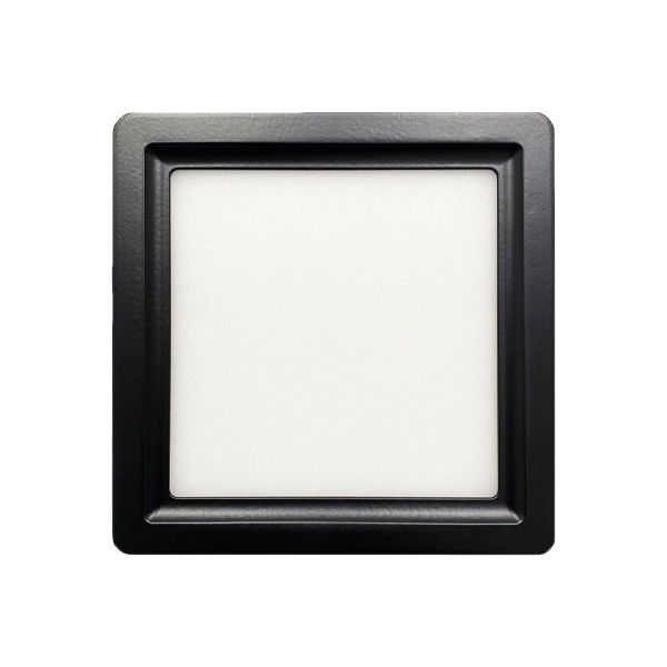 Đèn vuông ốp trần viền lõm màu đen [OT-SA-OV11] 6W-24W | Saco