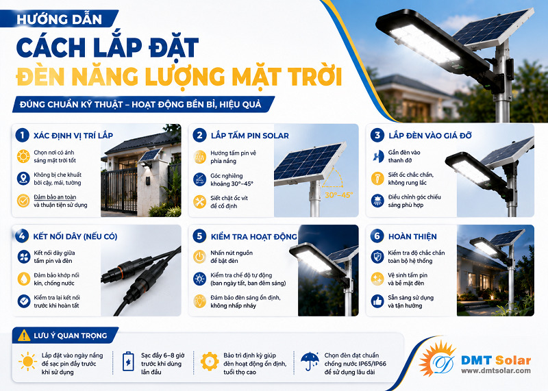 Hướng dẫn c&aacute;ch lắp đặt đ&egrave;n