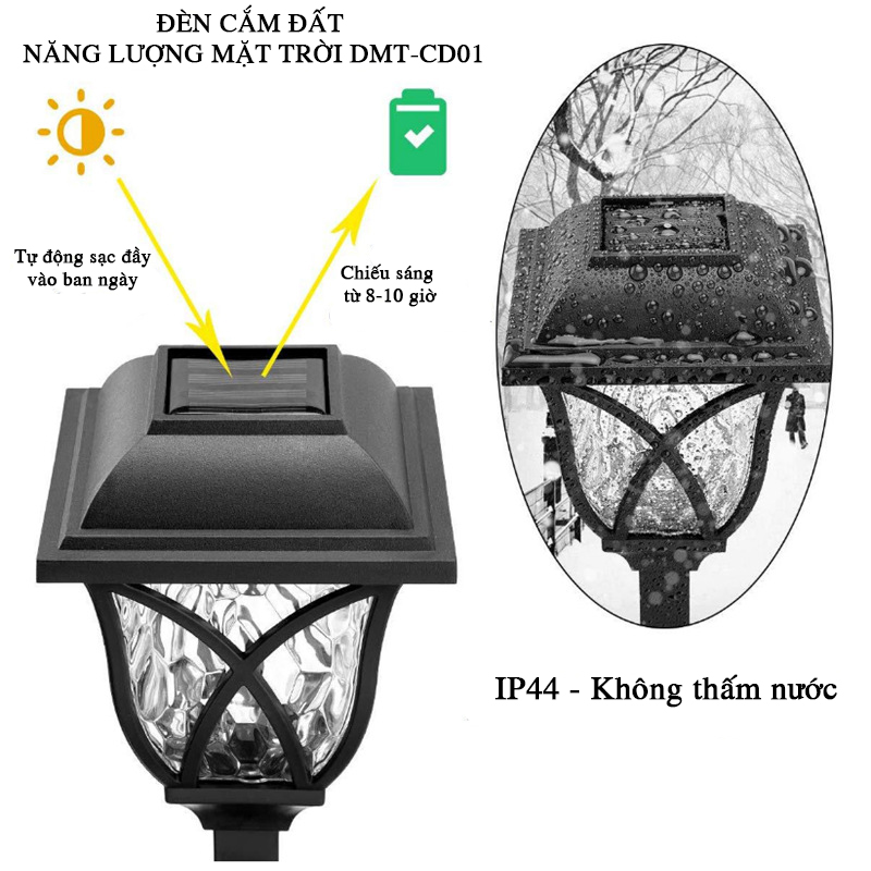 đèn cắm đất năng lượng mặt trời DMT-CD01