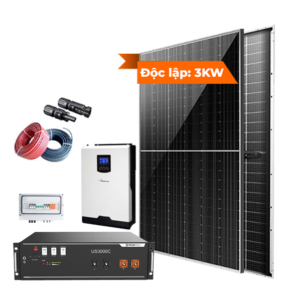 Combo điện mặt trời độc lập 3kw giá rẻ | Off Grid