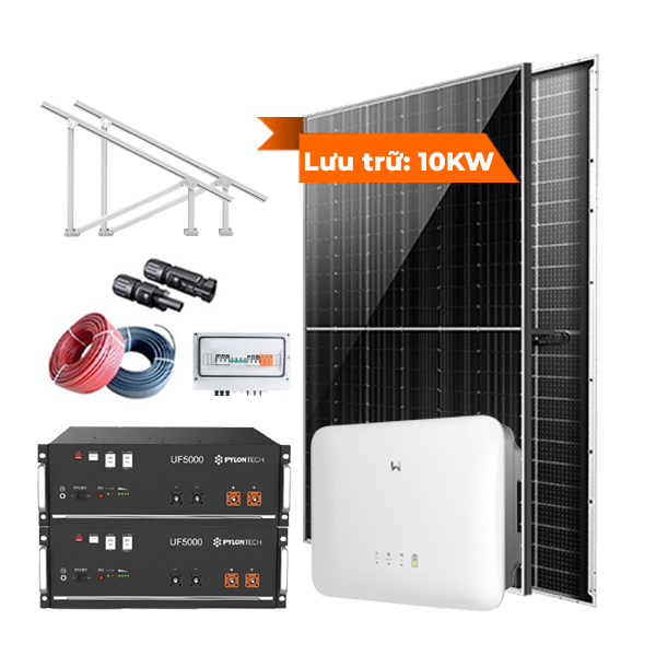 Combo Hybrid lưu trữ 10Kw giá rẻ 10kw/10.24kwh