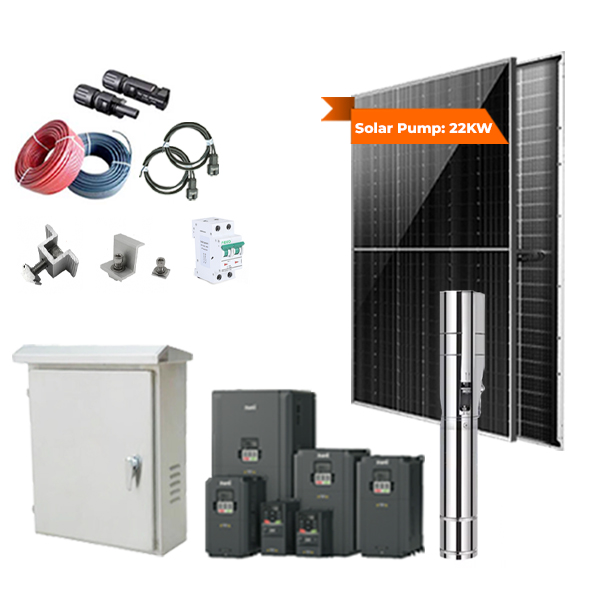 Máy bơm nước sử dụng năng lượng mặt trời - Hệ 30KW, máy bơm 40HP