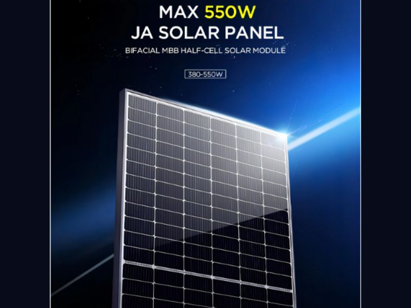 Pin mặt trời JA Solar 550W gi&aacute; rẻ