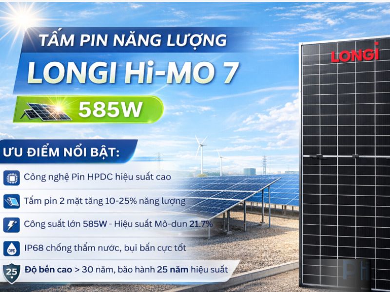 Kích thước tấm pin năng lượng mặt trời 580w