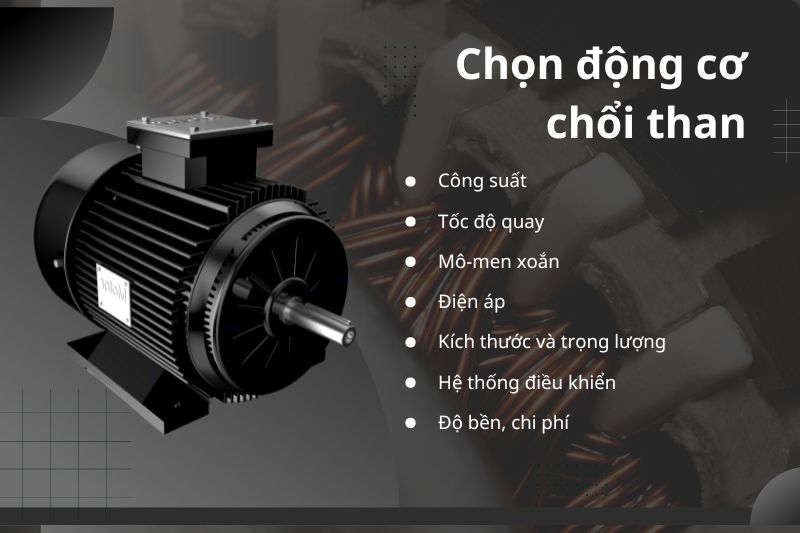 Cách chọn động cơ không chổi than