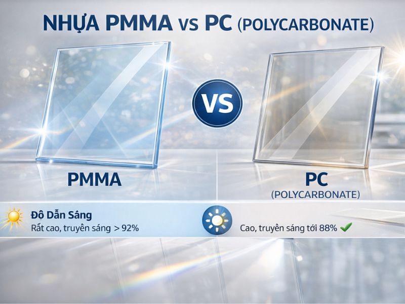 So sánh PMMA vs PC