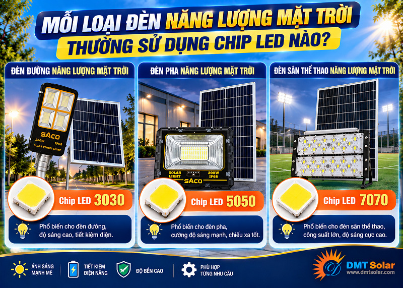 Chip LED SMD 7070 được sử dụng hiệu quả cho đ&egrave;n c&ocirc;ng suất lớn