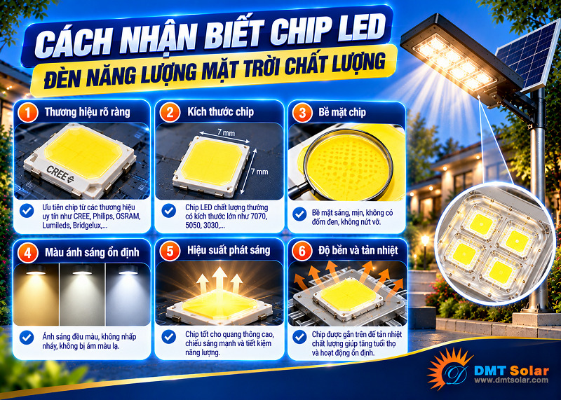 Quan s&aacute;t bằng mắt thường bạn cũng c&oacute; thể nhận biết được loại chip LED chất lượng