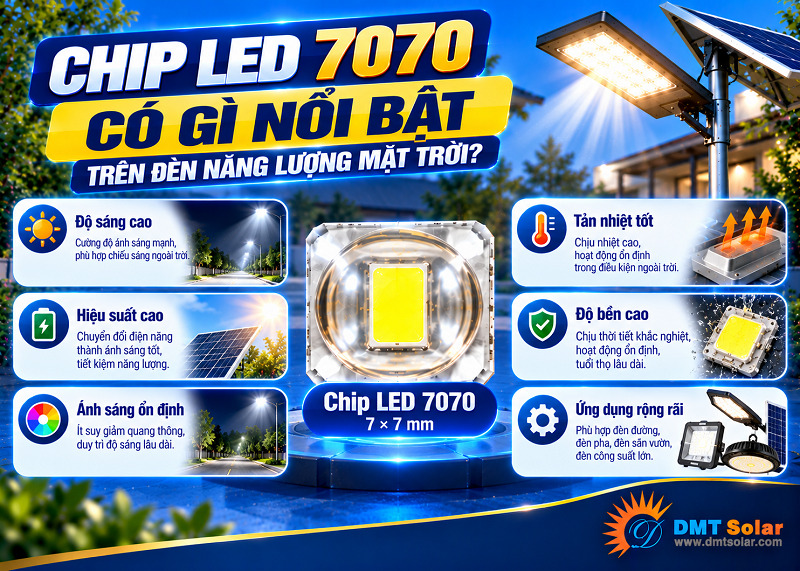 Chip LED 7070 nổi bật hơn cả về khả năng tiết kiệm dung lượng pin