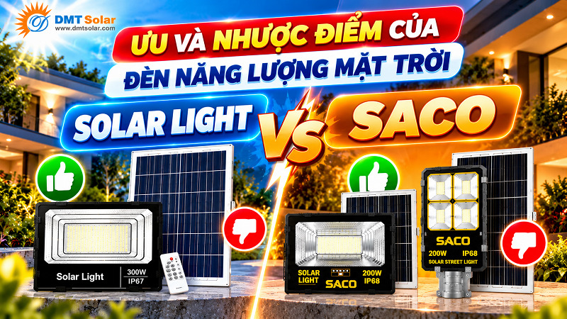 Ưu v&agrave; nhược điểm của 2 thương hiệu đ&egrave;n năng lượng mặt trời
