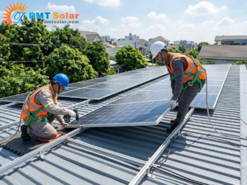 Trước khi lắp ráp tấm pin năng lượng mặt trời cần xác định vị trí