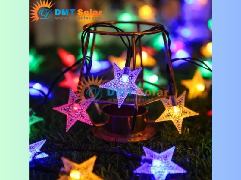 D&acirc;y đ&egrave;n sao trang tr&iacute; noel 100 b&oacute;ng mẫu LD02