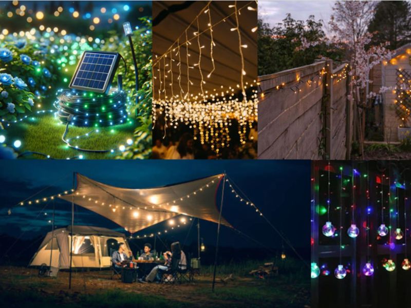 &Yacute; tưởng về trang tr&iacute; noel bằng đ&egrave;n led