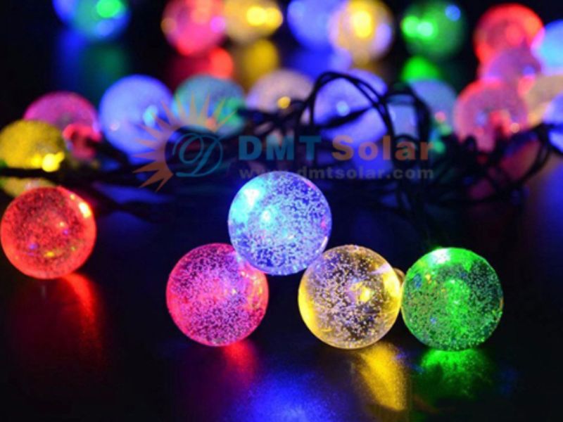 D&acirc;y đ&egrave;n trang tr&iacute; noel ngo&agrave;i trời năng lượng mặt trời LD04