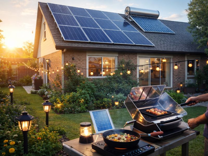 Ứng dụng năng lượng mặt trời trong đời sống dân dụng