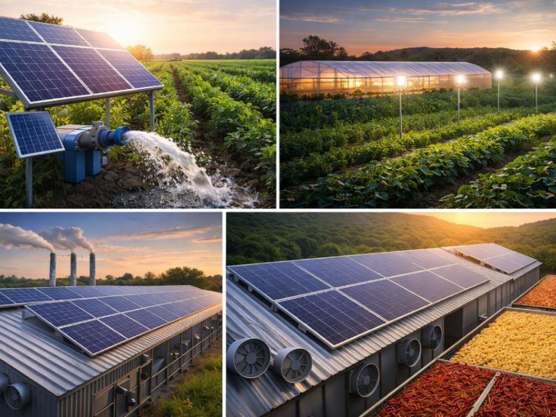 Ứng dụng pin năng lượng mặt trời trong lĩnh vực nông nghiệp