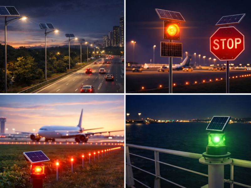 Các thiết bị sử dụng năng lượng mặt trời trong giao thông