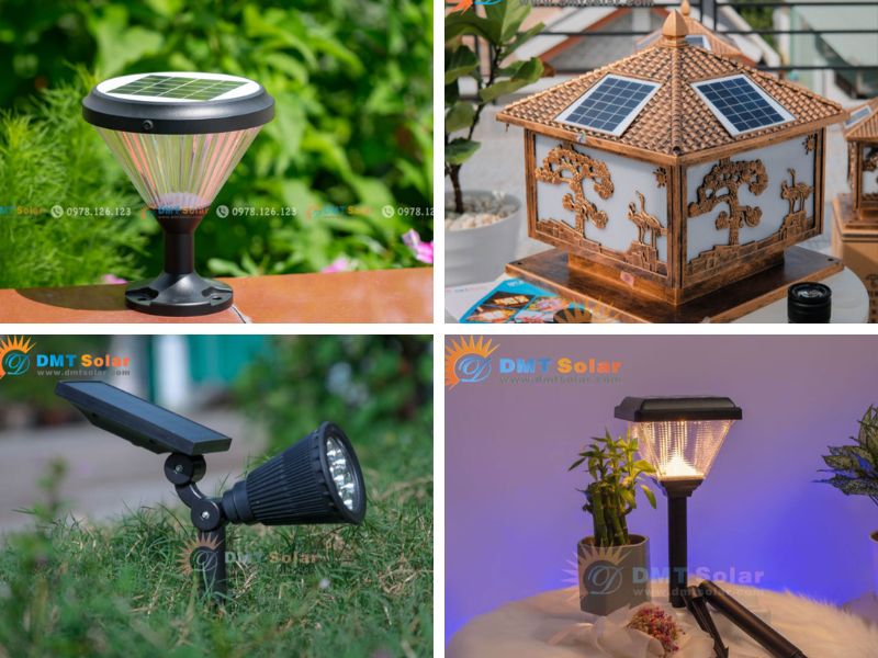 Đ&egrave;n năng lượng mặt trời cho s&acirc;n vườn trang tr&iacute; 