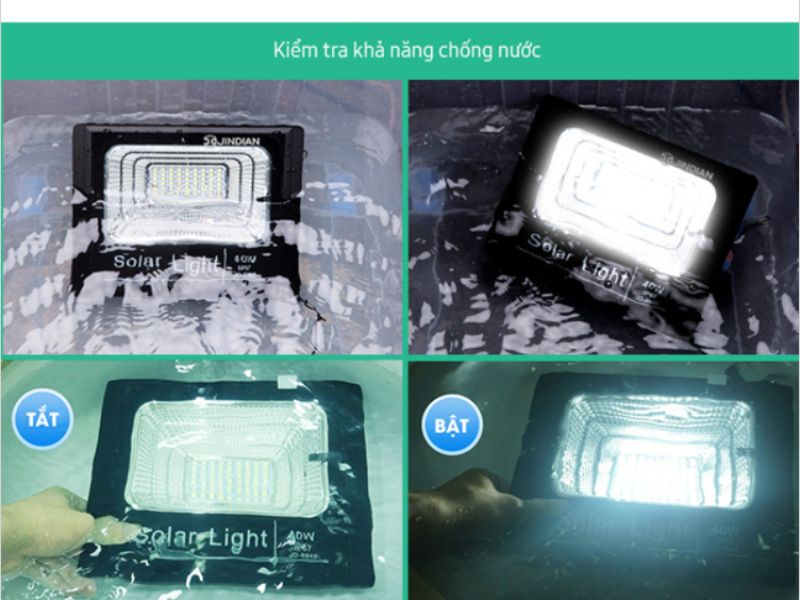 Test đèn thực tế